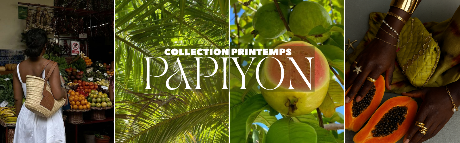bannière de la collection printemps Papiyon de bougies Pipirit