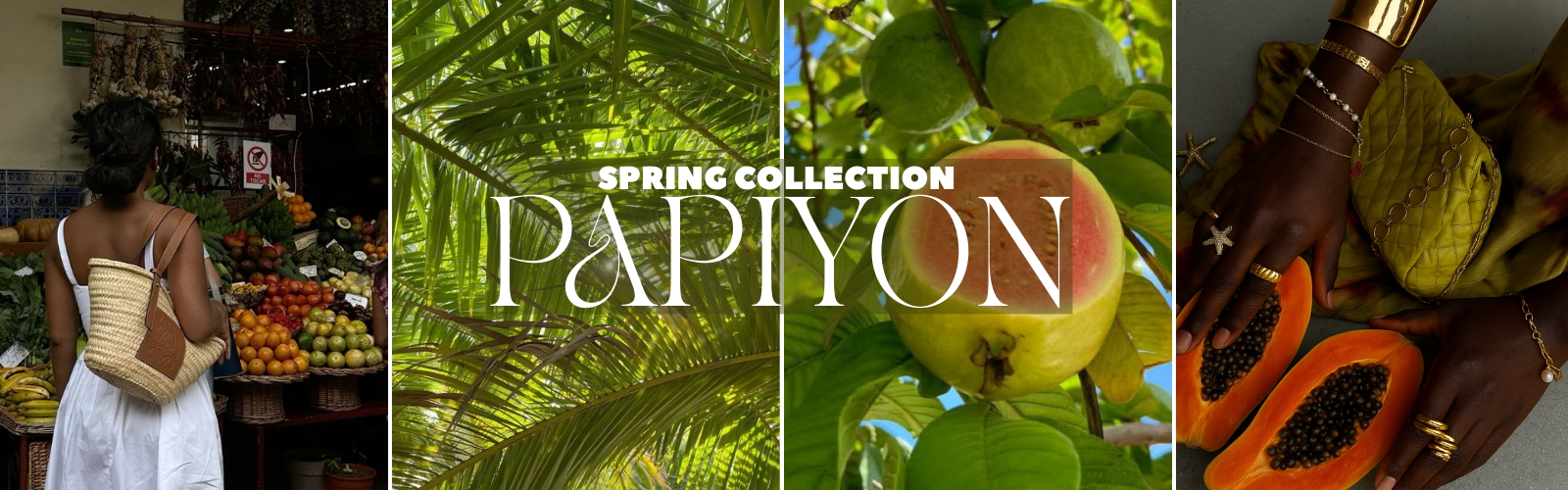 bannière de la collection printemps Papiyon de bougies Pipirit